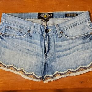 Lucky Brand Blue Jean Shorts Classic Style